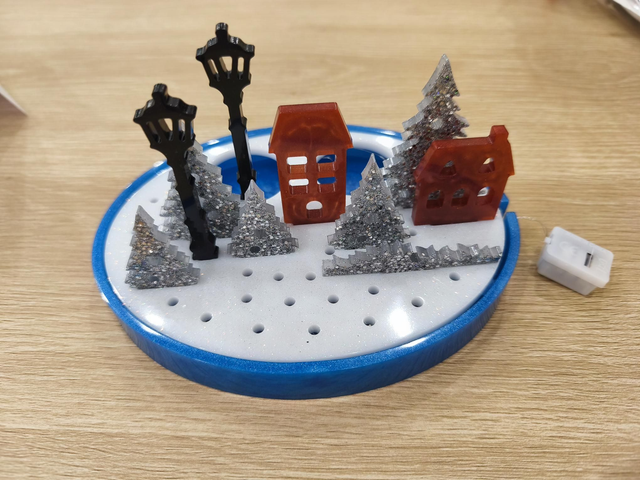 Village de Noël lumineux 