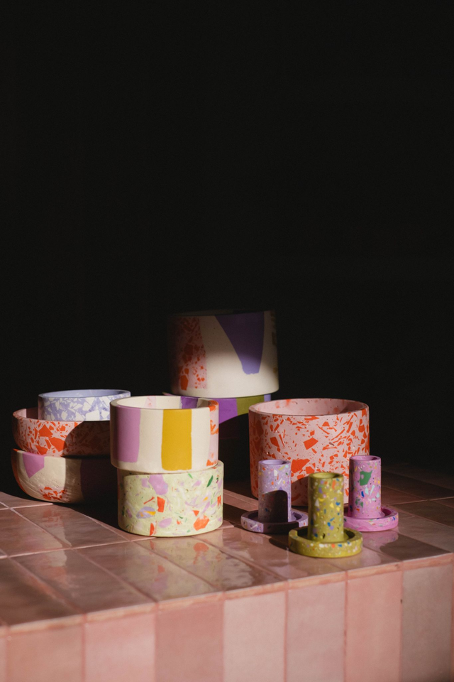 8.03.  - Warsztaty, średnia forma + mała forma lub 2 podkładki, lastryko i marmurek, technika dowolna