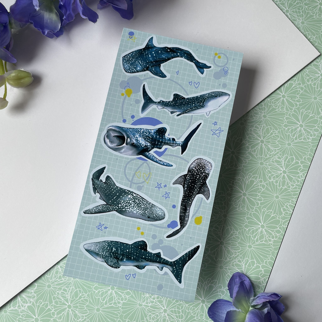 Whale Shark Sticker Sheet 