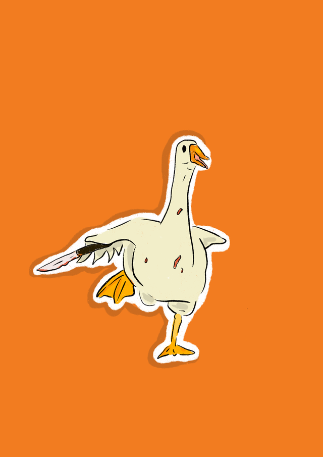 Sticker Canard tueur 