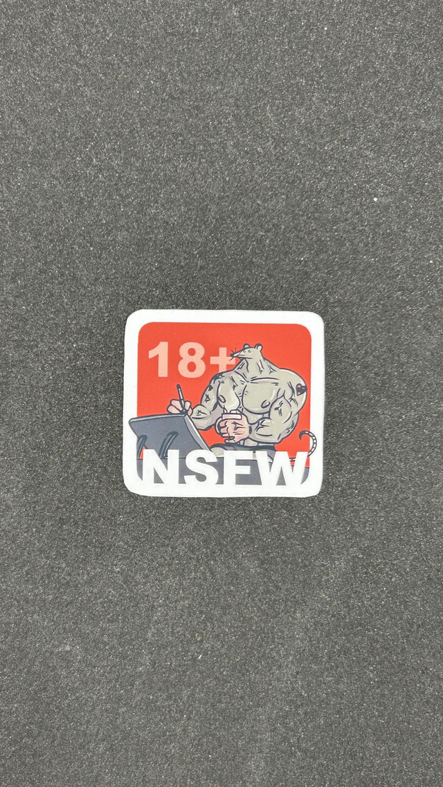 NSFW Muscle Rat Sticker