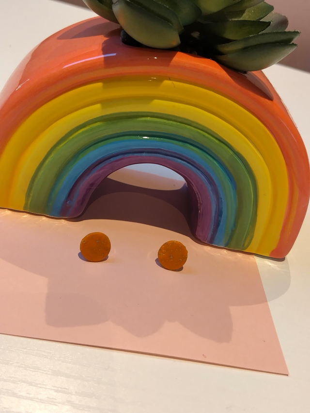 Sunshine Gold-Leaf Stud Earrings