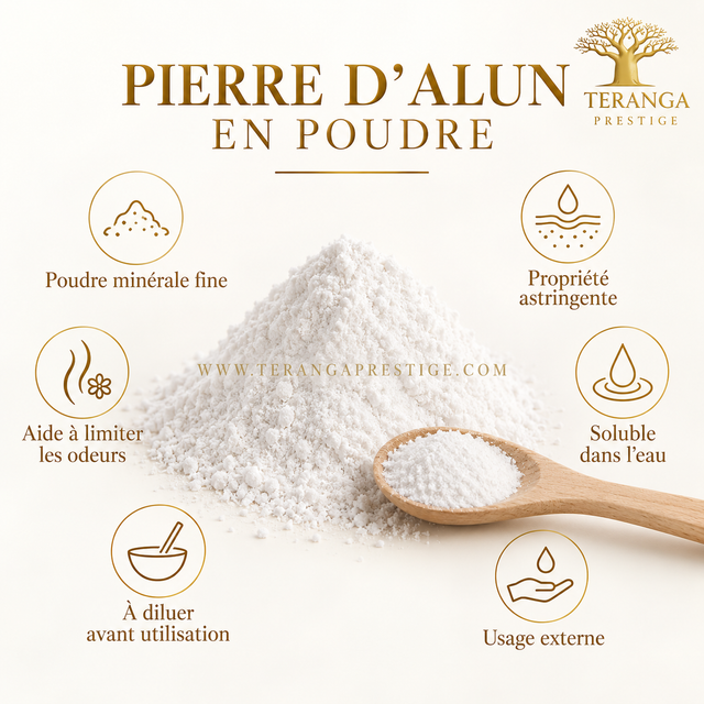 Pierre d'Alun en poudre
