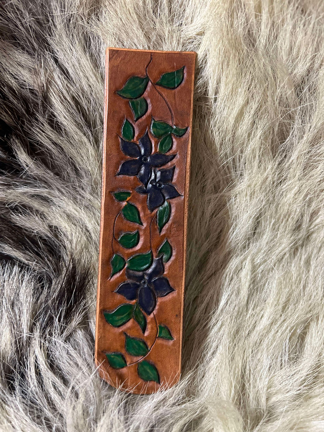 Marque page composition floral 