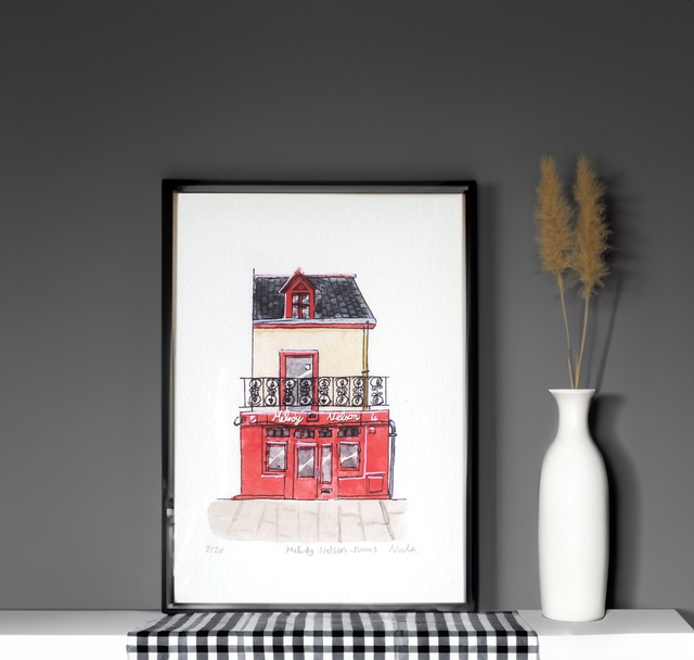 Melody Nelson bar - Rennes Art Print