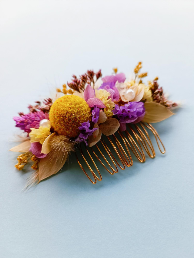 Peigne Lilas &amp; Jaune