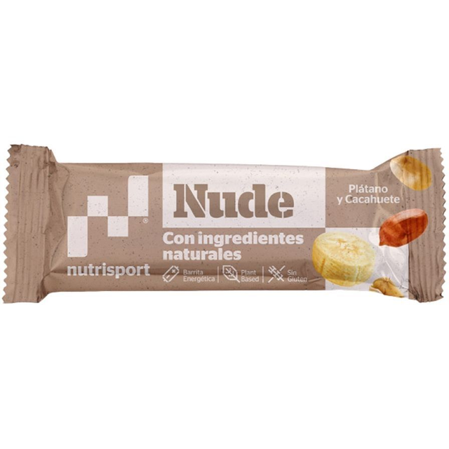 Barrita Nude Platano Cacahuete 24uds Nutri-Sport