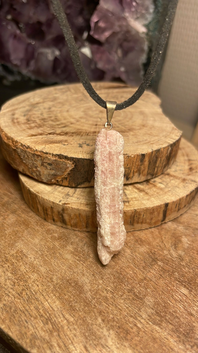 Pendentif TOURMALINE ROSE Brute