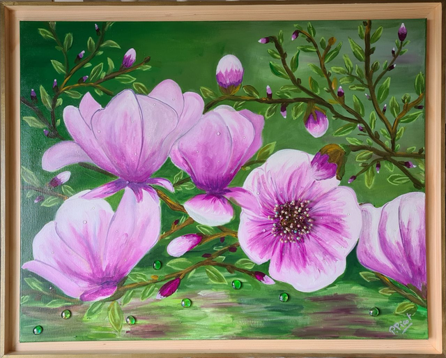 Les magnolias 90x70