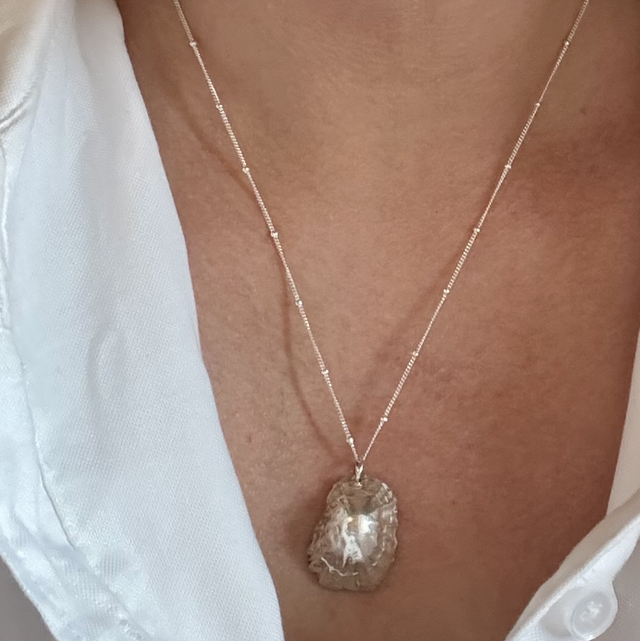 Silver Limpet Shell Necklace