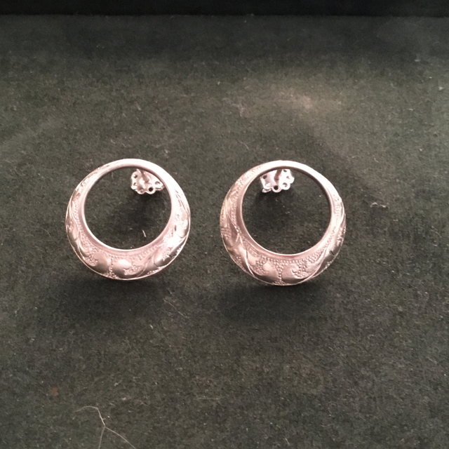 Swirled Engraved Earrings