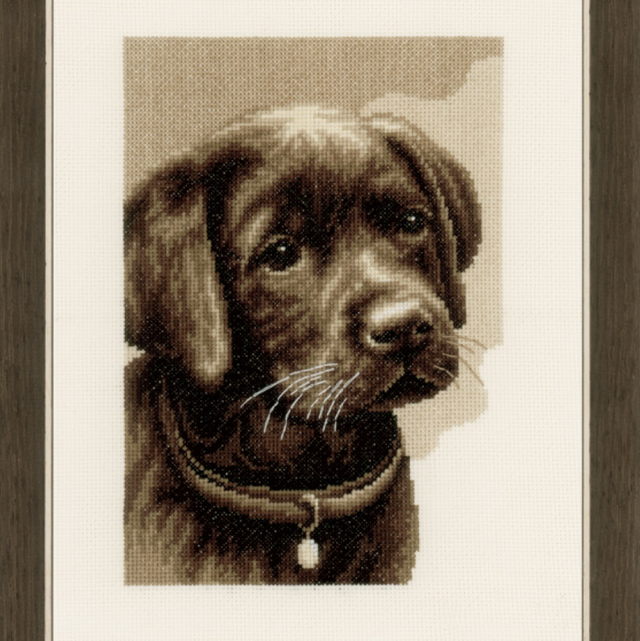 Vervaco Labrador Puppy Cross Stitch Kit