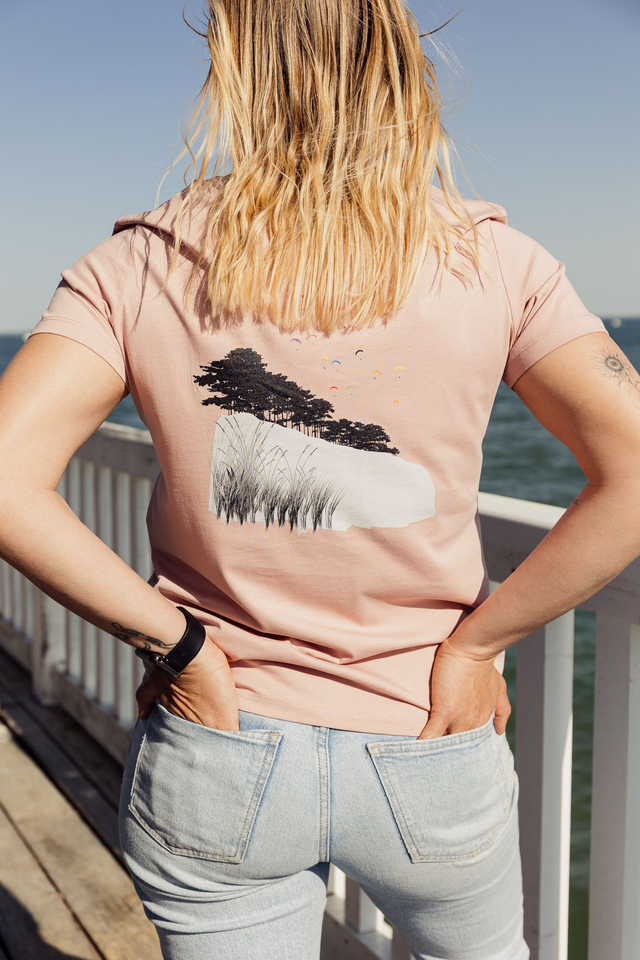 DUNE - T-SHIRT COL ROND ROSE