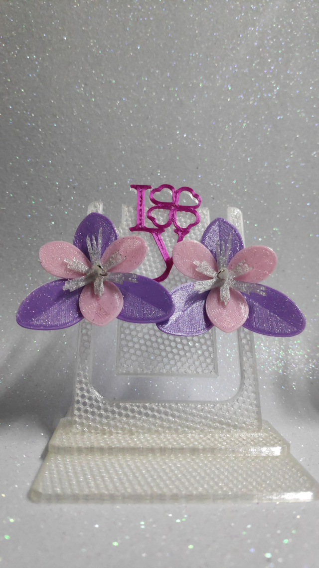 Pendiente "Orquídea Silvestre"