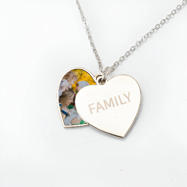 Heart Locket with Hidden Photo