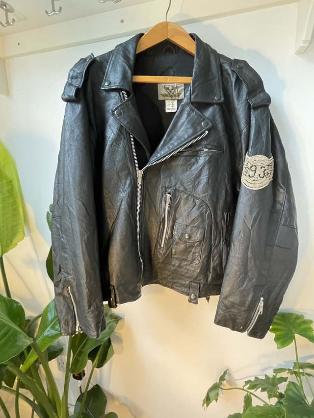 1990s Leather Biker Jacket