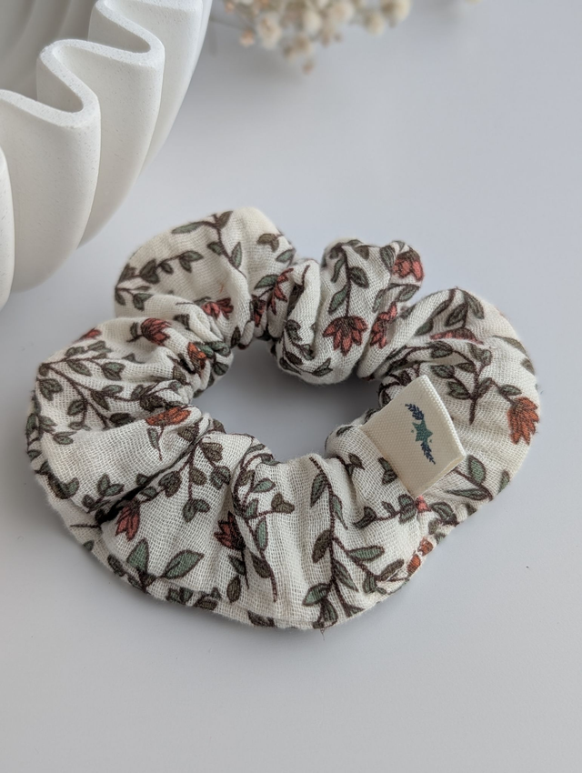 Chouchou Fleurs rouille et feuillage Enfant et Adulte