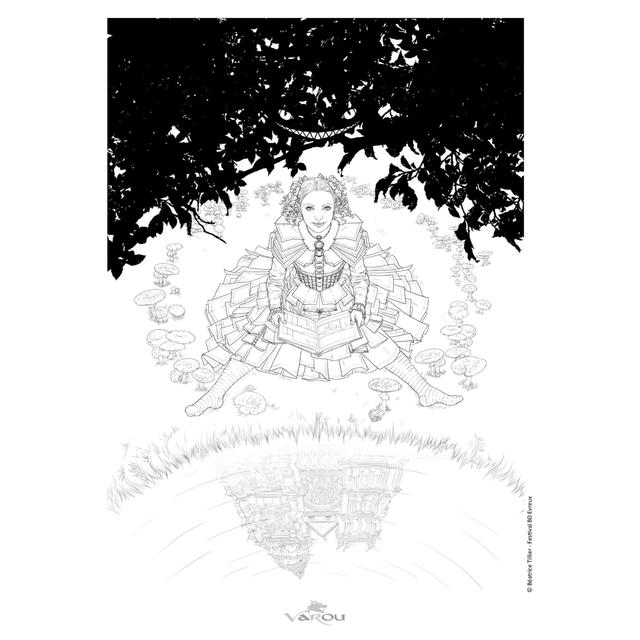 Affiche Evreux 2023 : Ex-libris Béatrice Tillier A5 numéroté &amp; signé