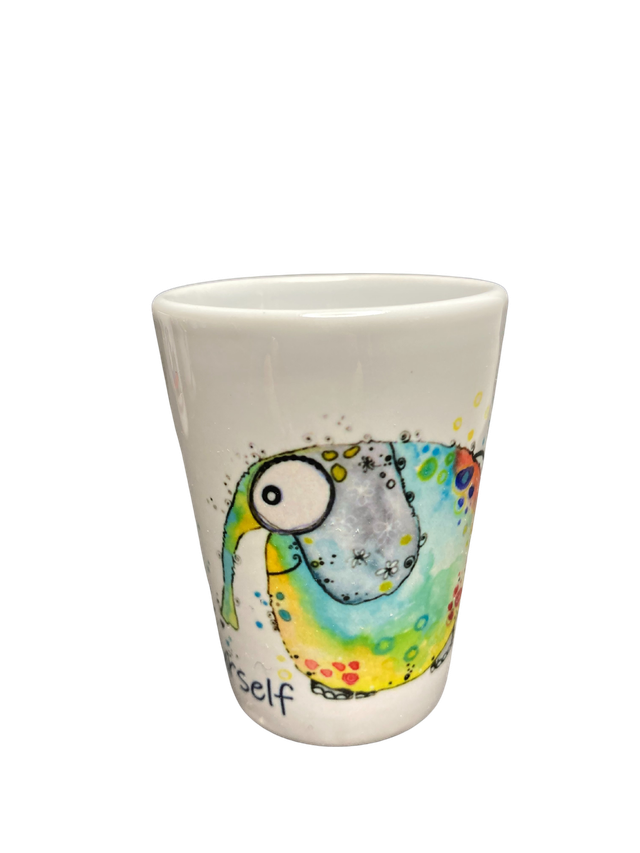 Schnapsglas Keramik "Elefäntle - be yourself"