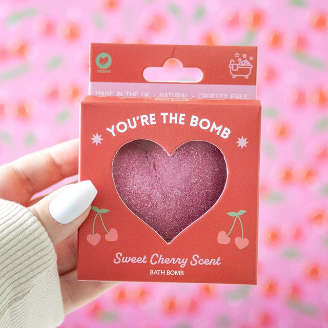 You&#039;re the Bomb Cherry Heart Bath Bomb