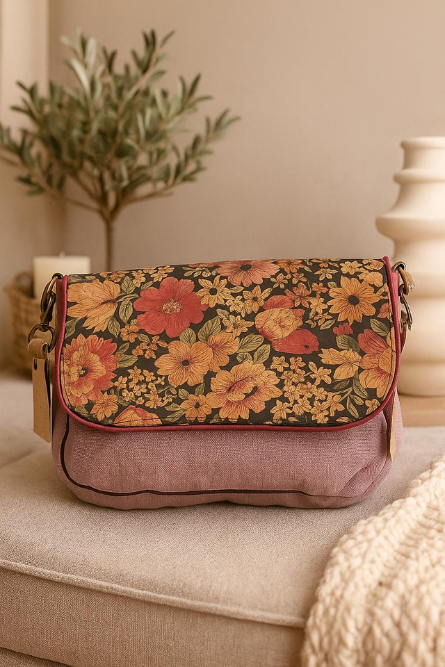 Besace tissu et liege