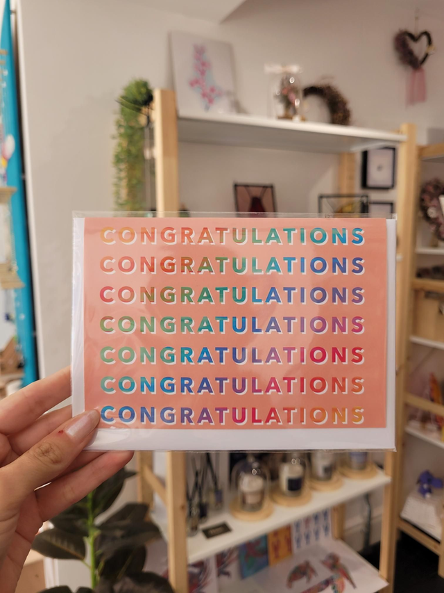 Congratulations Greetings Card - NW-023