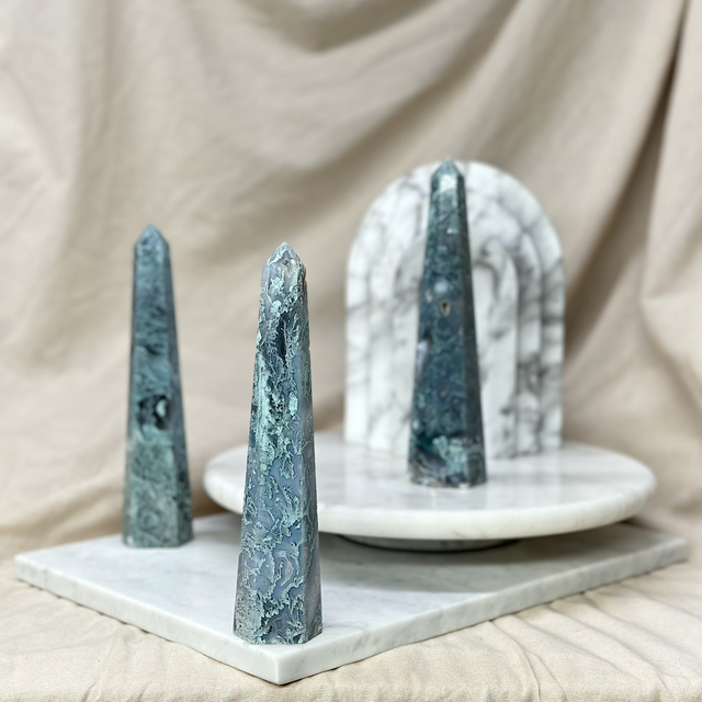 Moss Agate Tower (High Quality) B