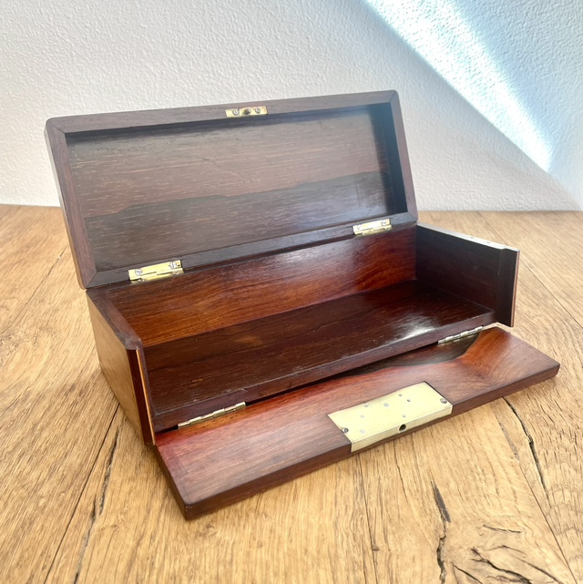 Boite à gants ancienne Marqueterie