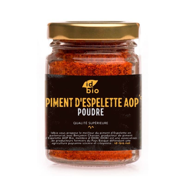 Piment d&#039;Espelette AOP pot 50g Bio