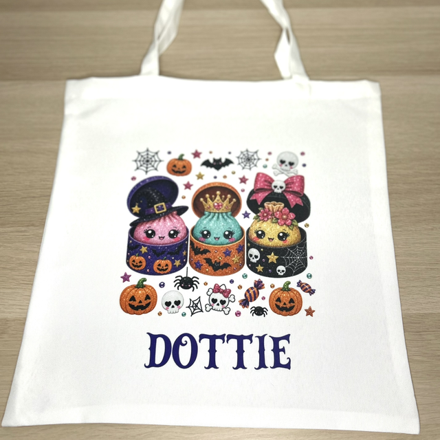 Dumpling halloween tote bag