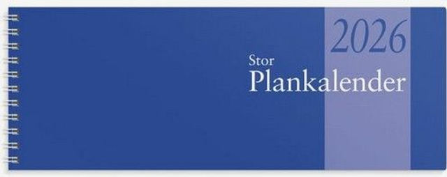 Stor Plankalender 2026 spiralbunden