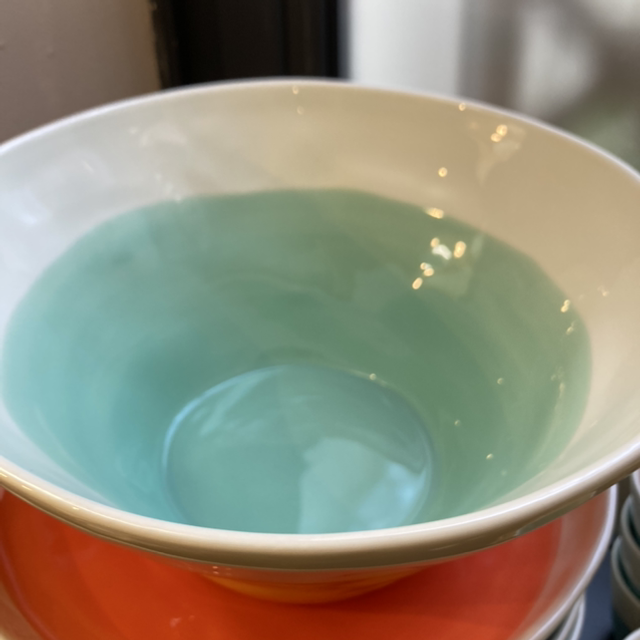 Saladier grand modèle couleur vert Aqua 