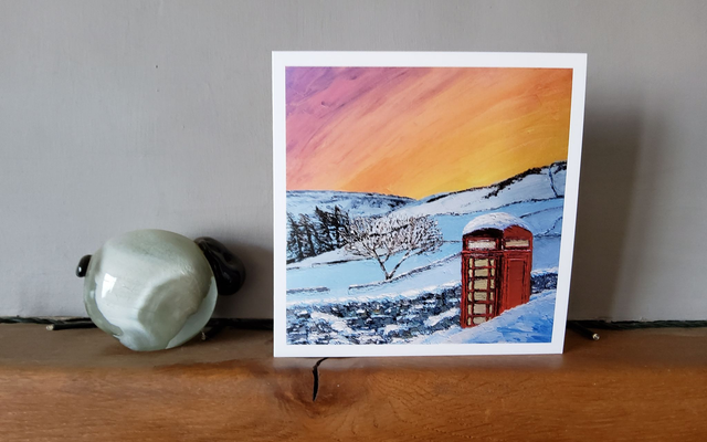 Keld Sunrise. Art card/coaster