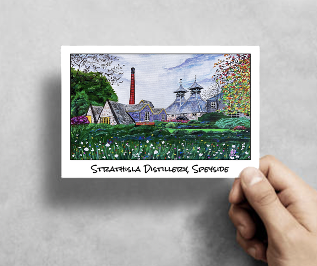 X10 Postcards - Strathisla Distillery, Speyside (40p per unit)