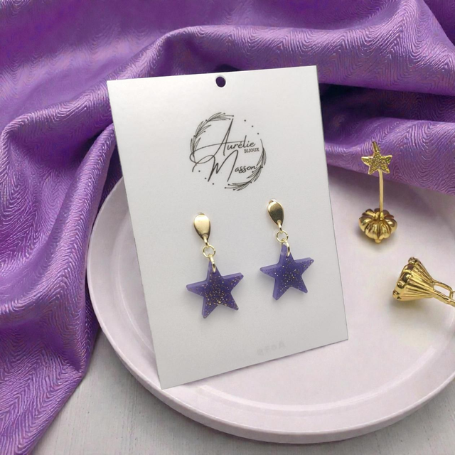 Boucles d'oreilles "Azaléa"