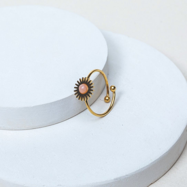 Bague Pierre de Soleil ajustable