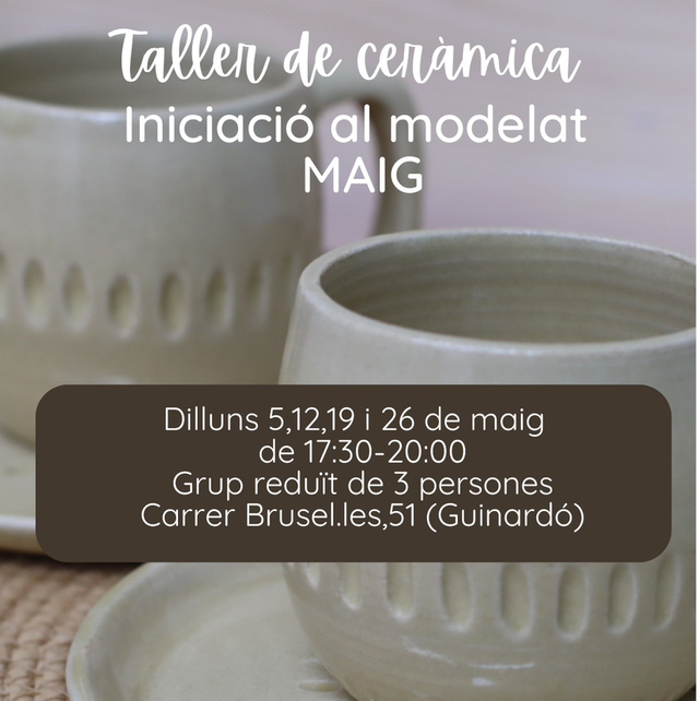 Taller de introducción al modelado - 5,12,19 y 26 de Mayo de 17:30-20:00