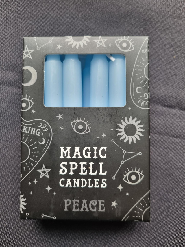 Bougies rituel bleu clair réussite 
