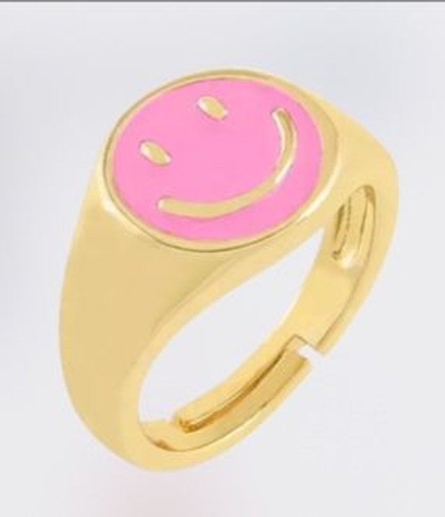Gold Plated Smile Ring 