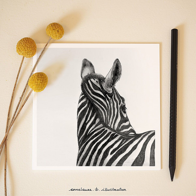 Carte &quot;Zèbre&quot;