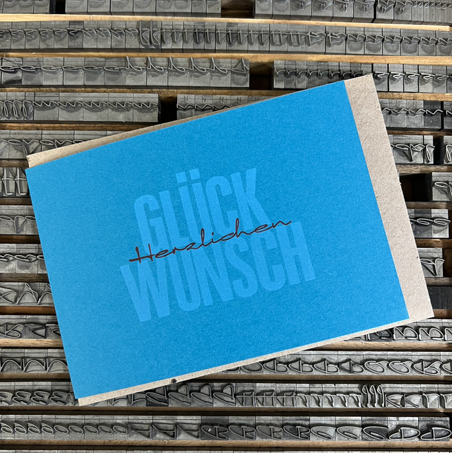 „Herzlichen Glückwunsch“ türkis