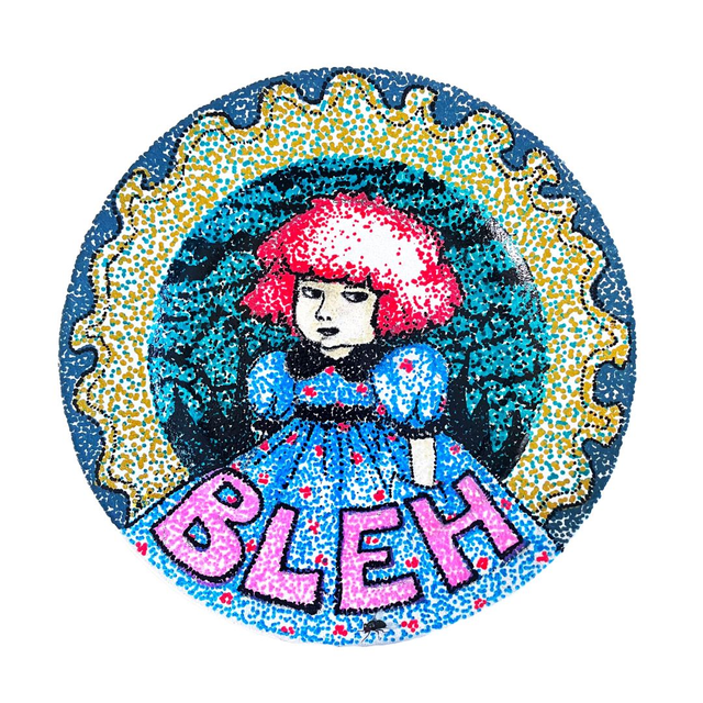 &quot;Bleh&quot; Green Upcycled Wall Plate - House of Frisson