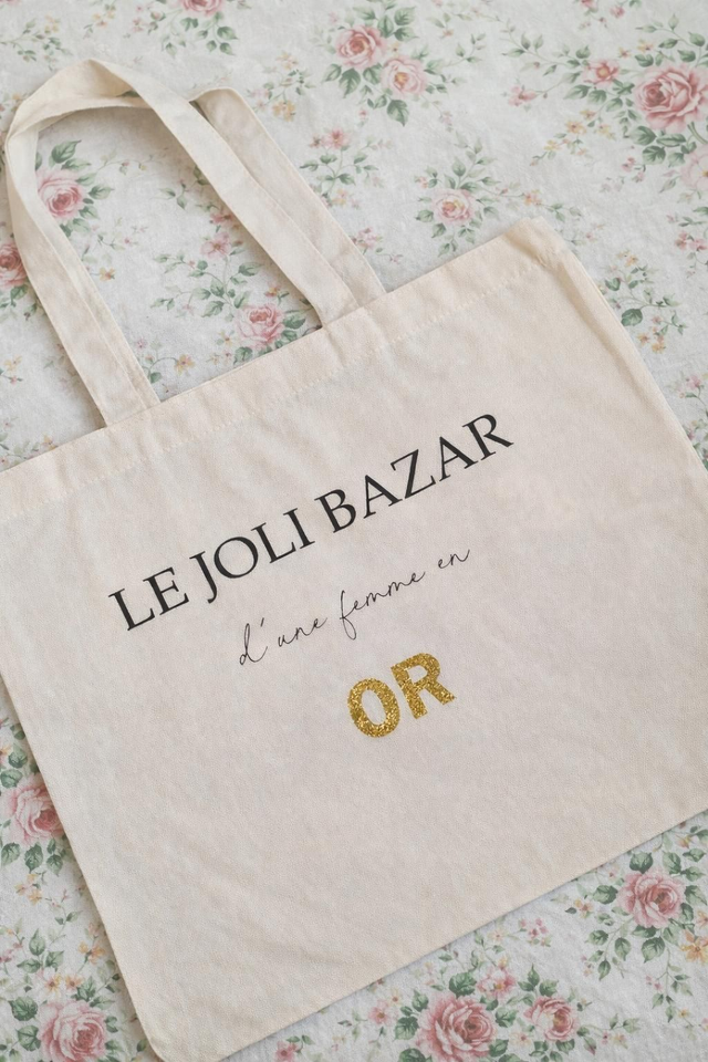 Sac fourre-tout – Le joli bazar d’une femme en or