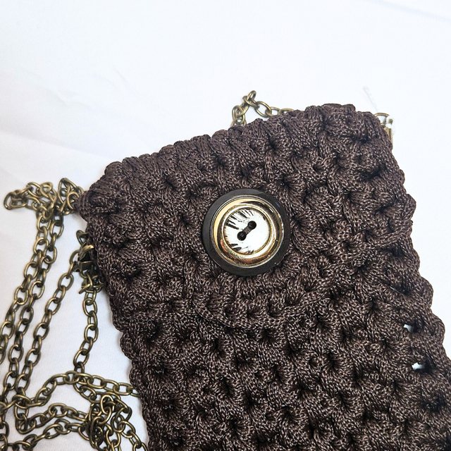 Pochette téléphone Isie marron