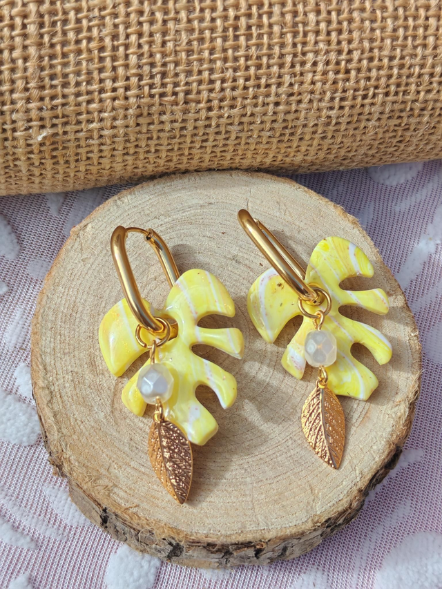 Duo Monstera jaune