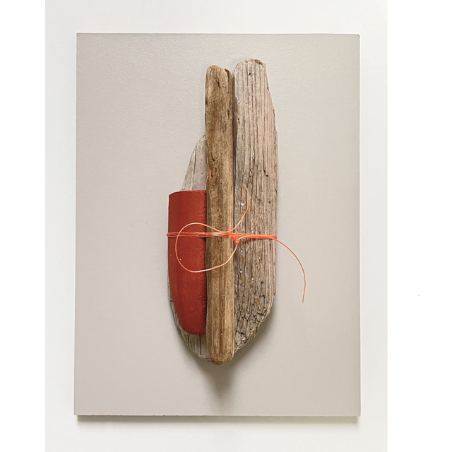 Sturdy Prow - small 3D hand-constructed wall sculpture