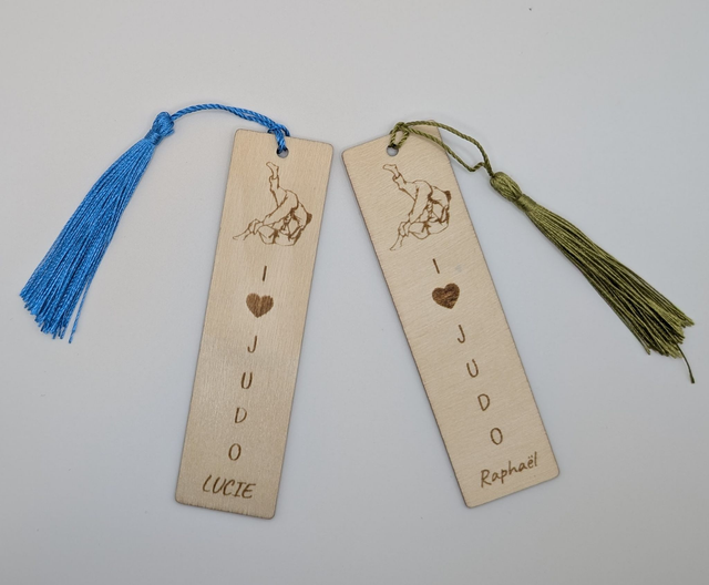 Marque page I love Judo