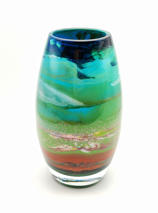 Medium Oval Harris Machair Glass Vessel