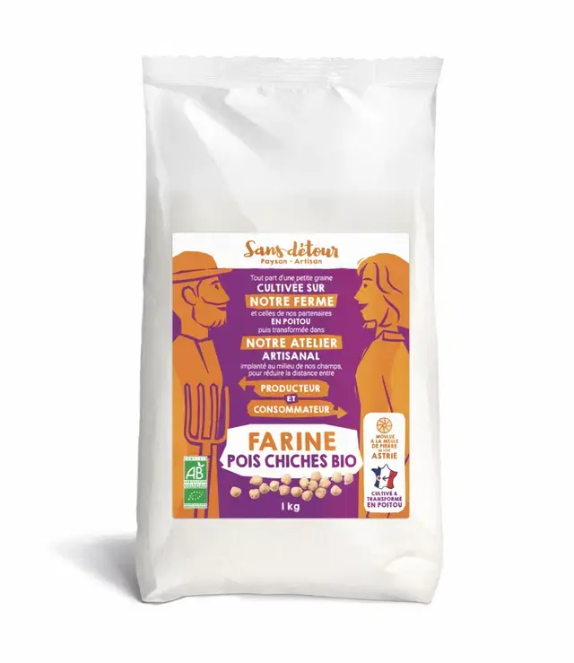 Farine intégrale pois chiche 500 g / Sans Détour