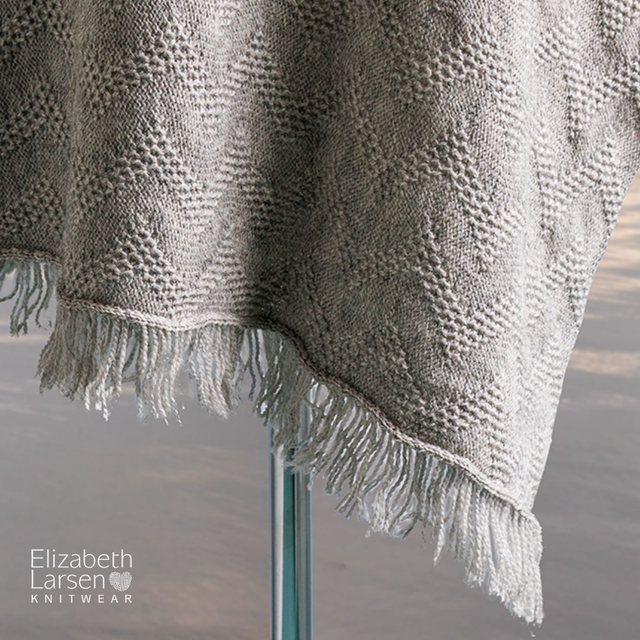 Seashore Merino Textured Women's Poncho - Silver Grey textured poncho. Knitted poncho. assorted colours (1)